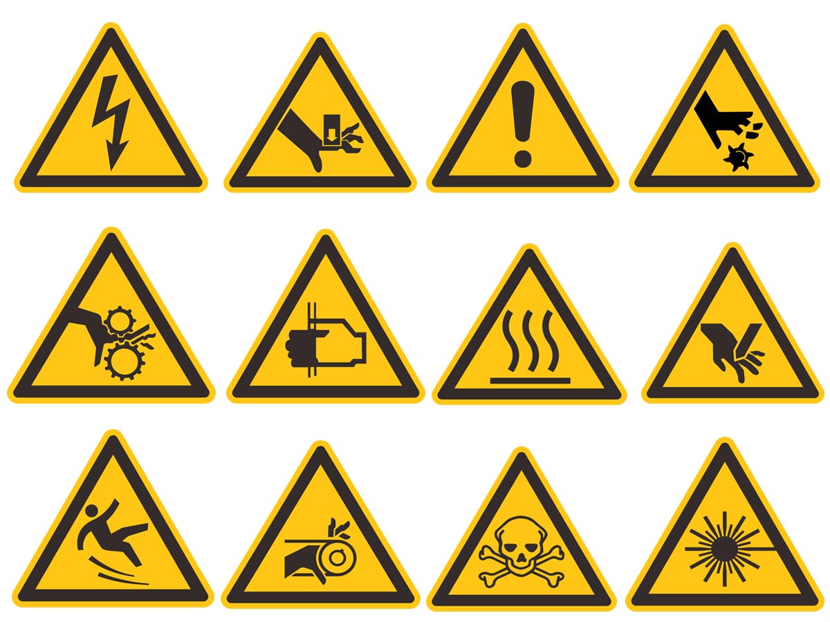 三角型警告標示三角形黃色標示工安警告標誌圖,警告標示圖案標語,警告圖片警告標誌.