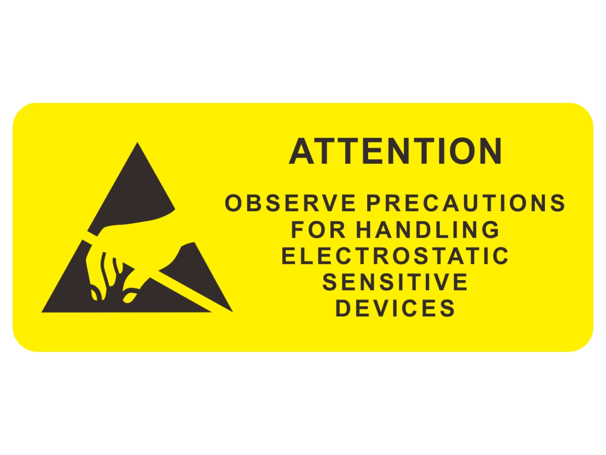 靜電危險警告